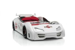 Autobett GT999 -Medium- Weiß -Kinderbett