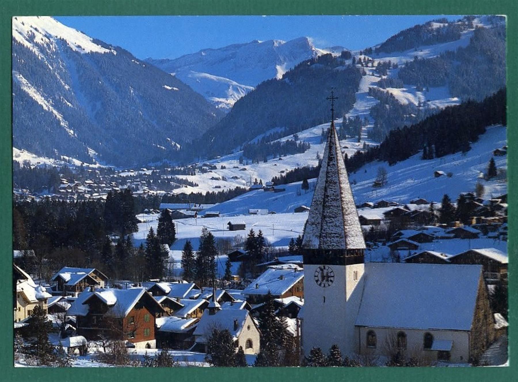 Cartoline postali: Saanen, Spitzhorn, 1994, gelaufen, Grossformat – Usato da Sargans venduto da Hausi1951