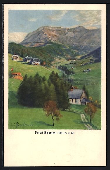 Cartes postales: Eigenthal, Ortsansicht bei Tag – D'occasion à Berlin par bartko-reher