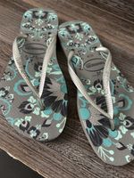 Havaianas Slim Zehentrenner, Grau/Silber, Gr. 39/40 Top!