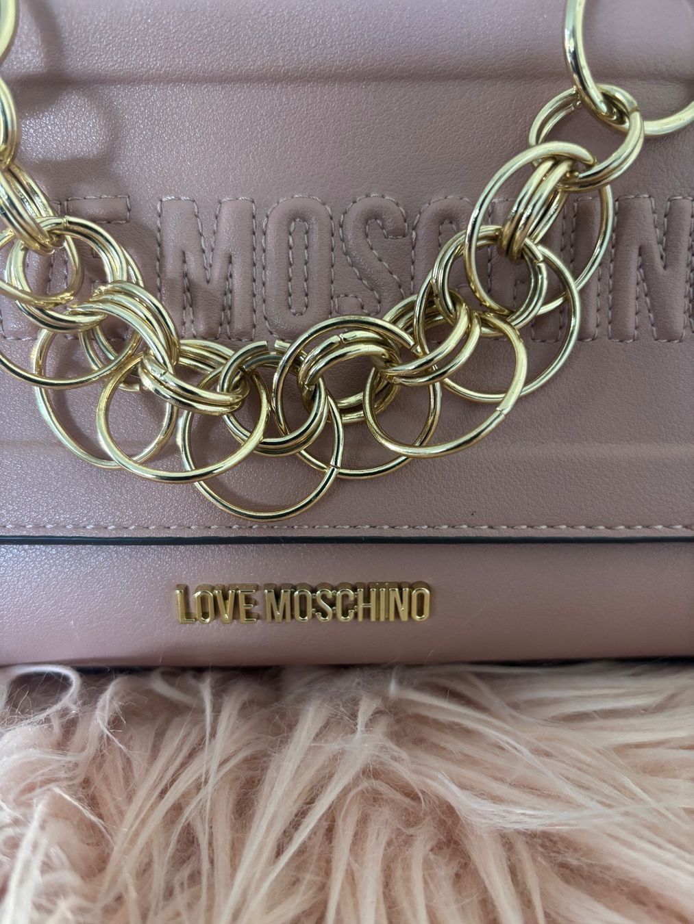 Moschino Taschen für Damen: Sac à main Love Moschino rose poudré - Élégant & Chic! – Neu (gemäss Beschreibung) aus Grône von bie_9pgt 1