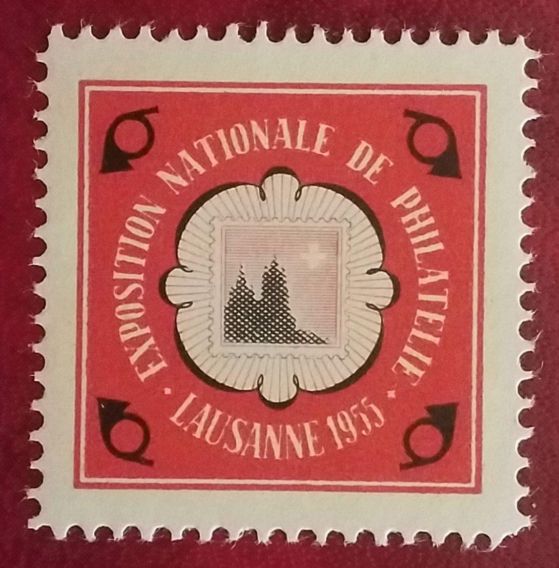 Alle Briefmarken: MA878) 1955 Vignette Lausanne postfrisch – Gebraucht aus Baden von Eggi