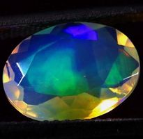 Oval Faceted Ethiopian Welo Opal 1.40 Cts #A5