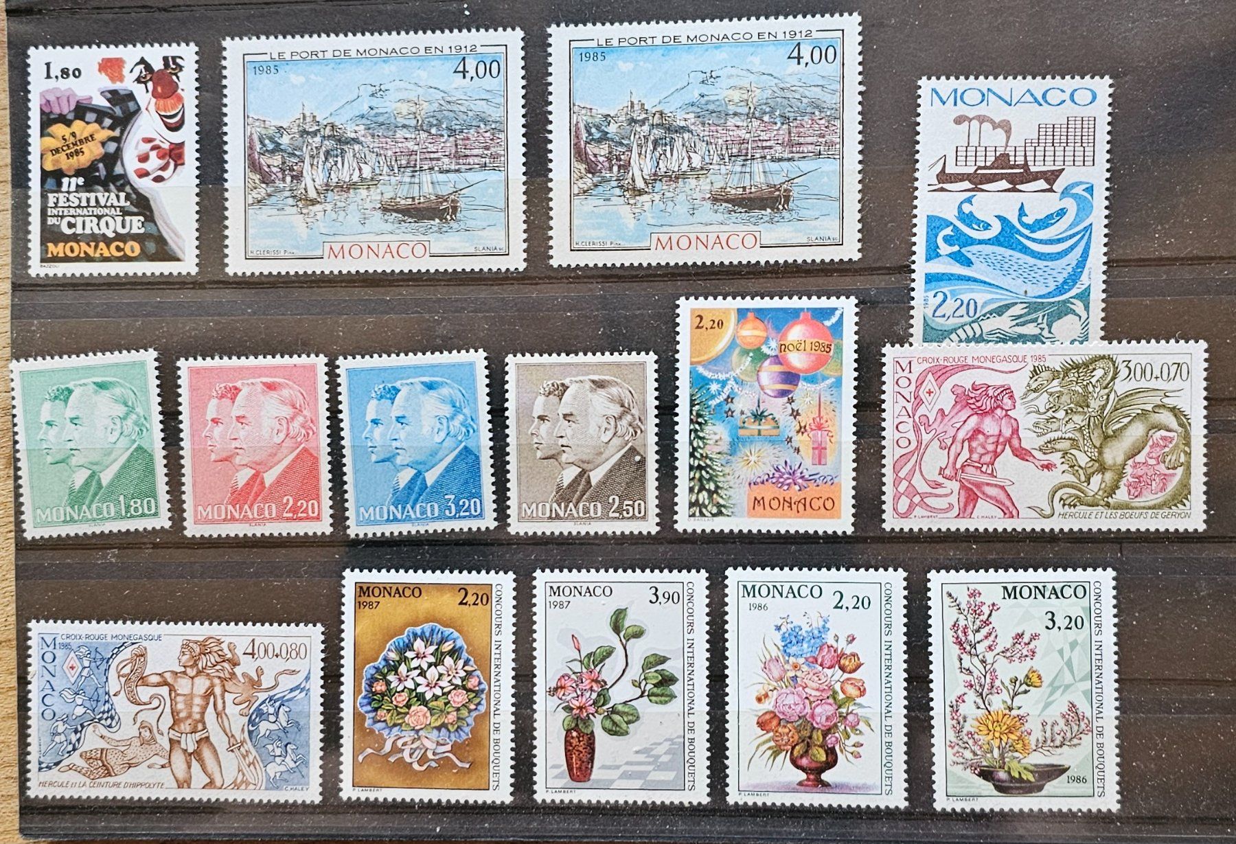 Tutti i francobolli: MONACO timbres neufs ** 1985, 86 – Nuovo (secondo la descrizione) da Les Valettes venduto da Nuba1