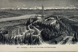 Zürich, Uetliberg, 1910, Vollstempel, Uto-Kulm-Stempel