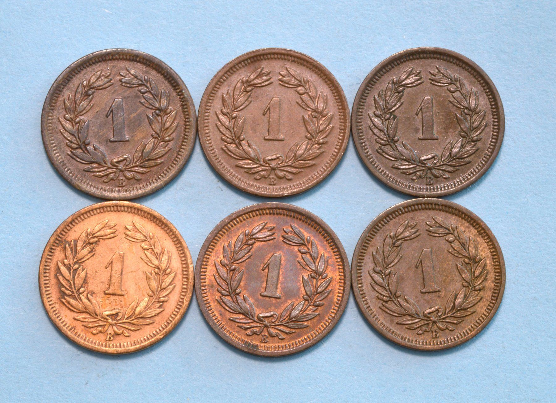 Toutes les monnaies: 6 x 1 Rappen – D'occasion à Oberglatt ZH par dil_85sh 3