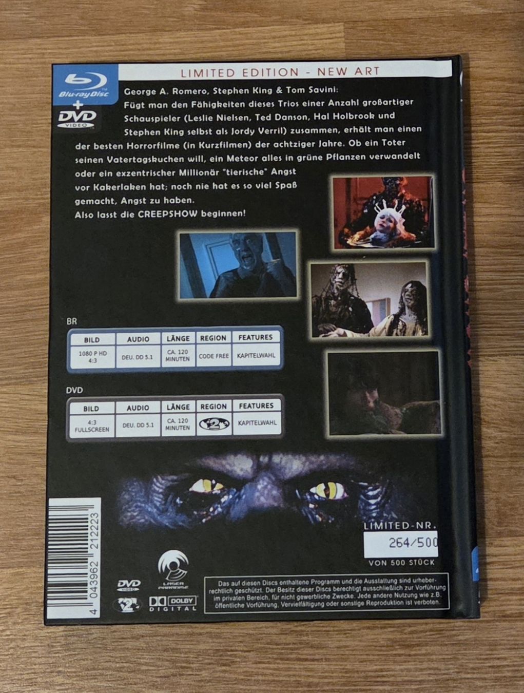 Tutti i DVDs: Creepshow - Limited Mediabook - Blu-Ray + DVD – Usato da Winterthur venduto da raymen74 1