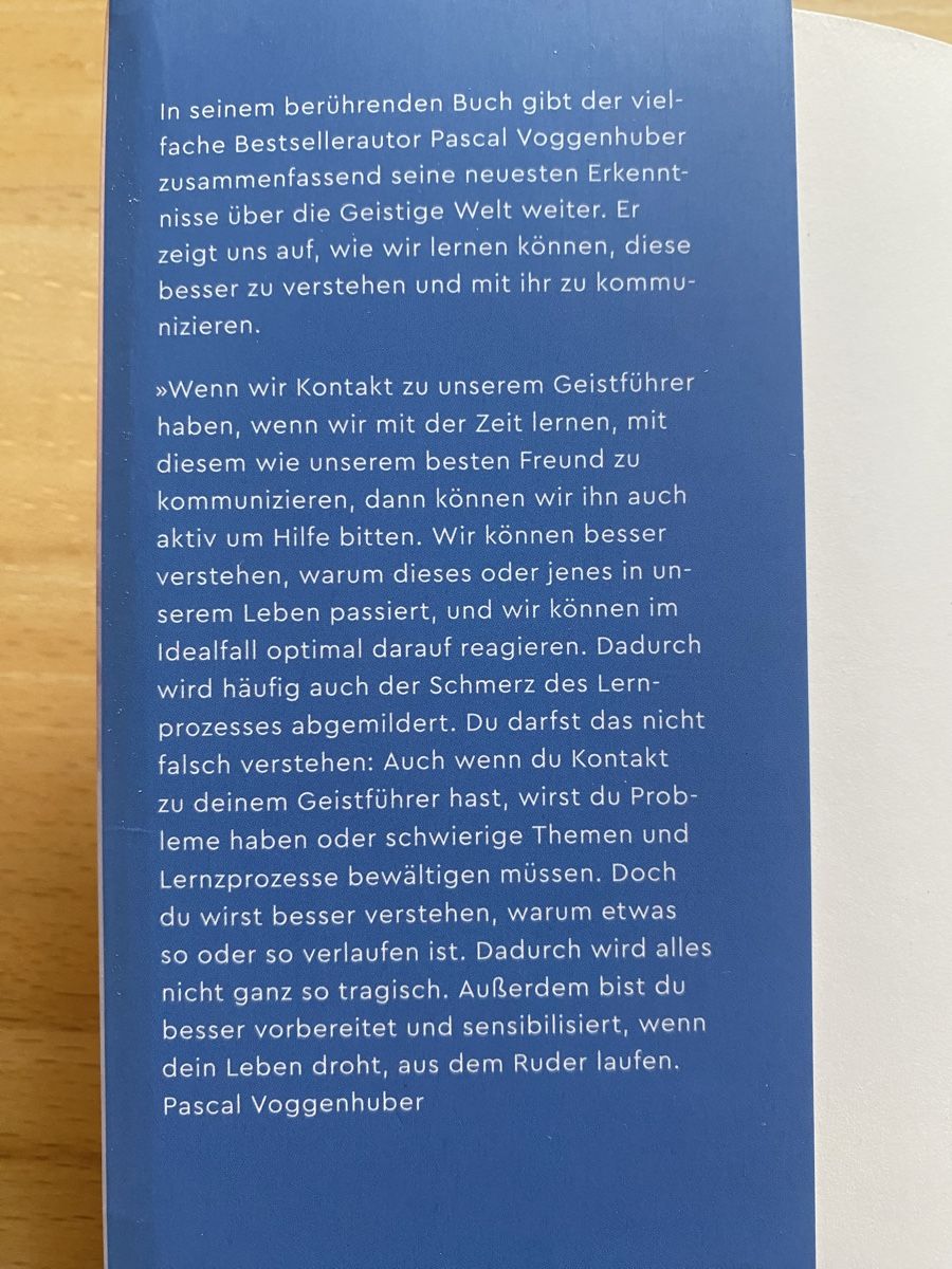 Libri: Deine Geistführer sind bei Dir - Pascal Voggenhuber  – Usato da Schwarzenburg venduto da Michellu 4