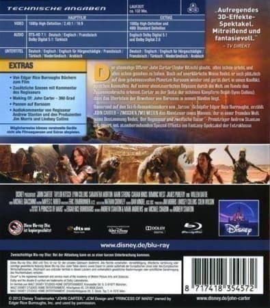 Tutti i DVDs: John Carter - Zwischen 2 Welten – Usato da Horn venduto da Wings0 1