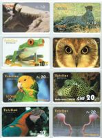 8 Teleline Telefonkarten Tiere
