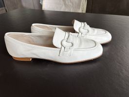 ANDREA PUCCINI - Loafers Blanc Cuir - 39