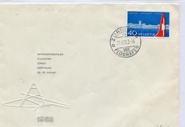 1953 Flughafen Kloten schöner FDC