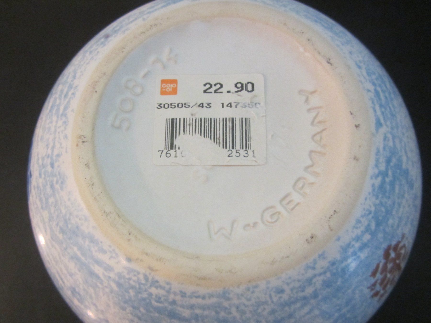 Vasi & Recipienti: Blumenvase, maritime Deko, "scheurich" Höhe ca. 14 cm – Nuovo (secondo la descrizione) da Egliswil venduto da chroetli22 4
