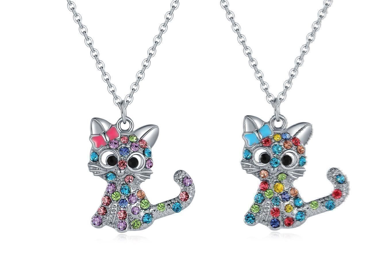 Catenine: 2 x Collier avec pendentif Chat – Nuovo e nell'imballaggio originale da Gurmels venduto da Swisspod 1