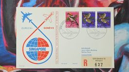 CL36 Enveloppe + Timbre Suisse - Theme Aviation 1969