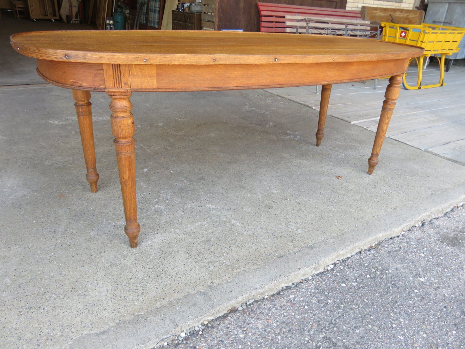 Tables: antiker Eichen-Tisch Dampfschiff Unterwalden 1902 – D'occasion à Ruswil par Mfladibus 3