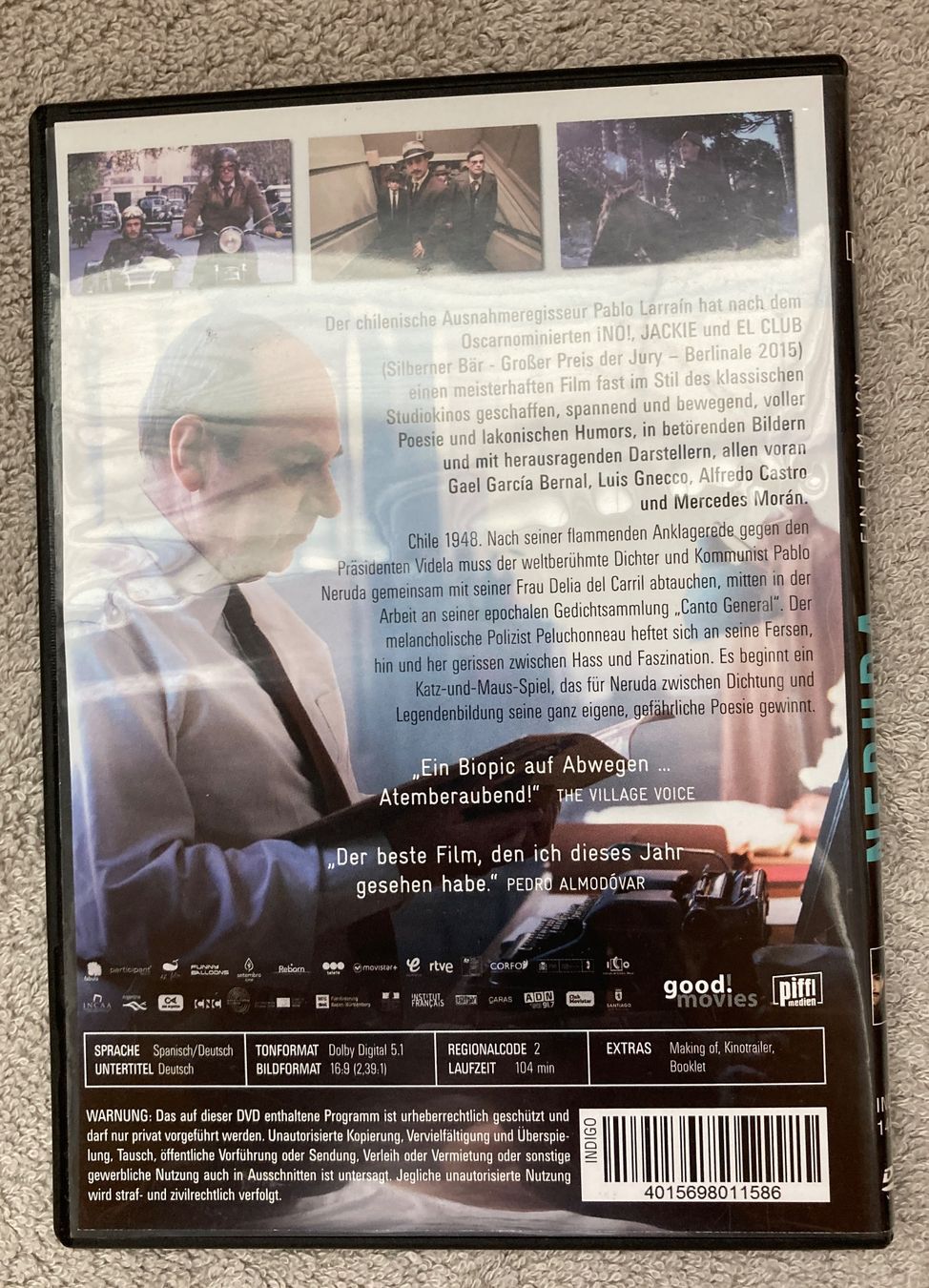 Alle DVDs: Neruda – Gebraucht aus Wolfhausen von uchuva26 1