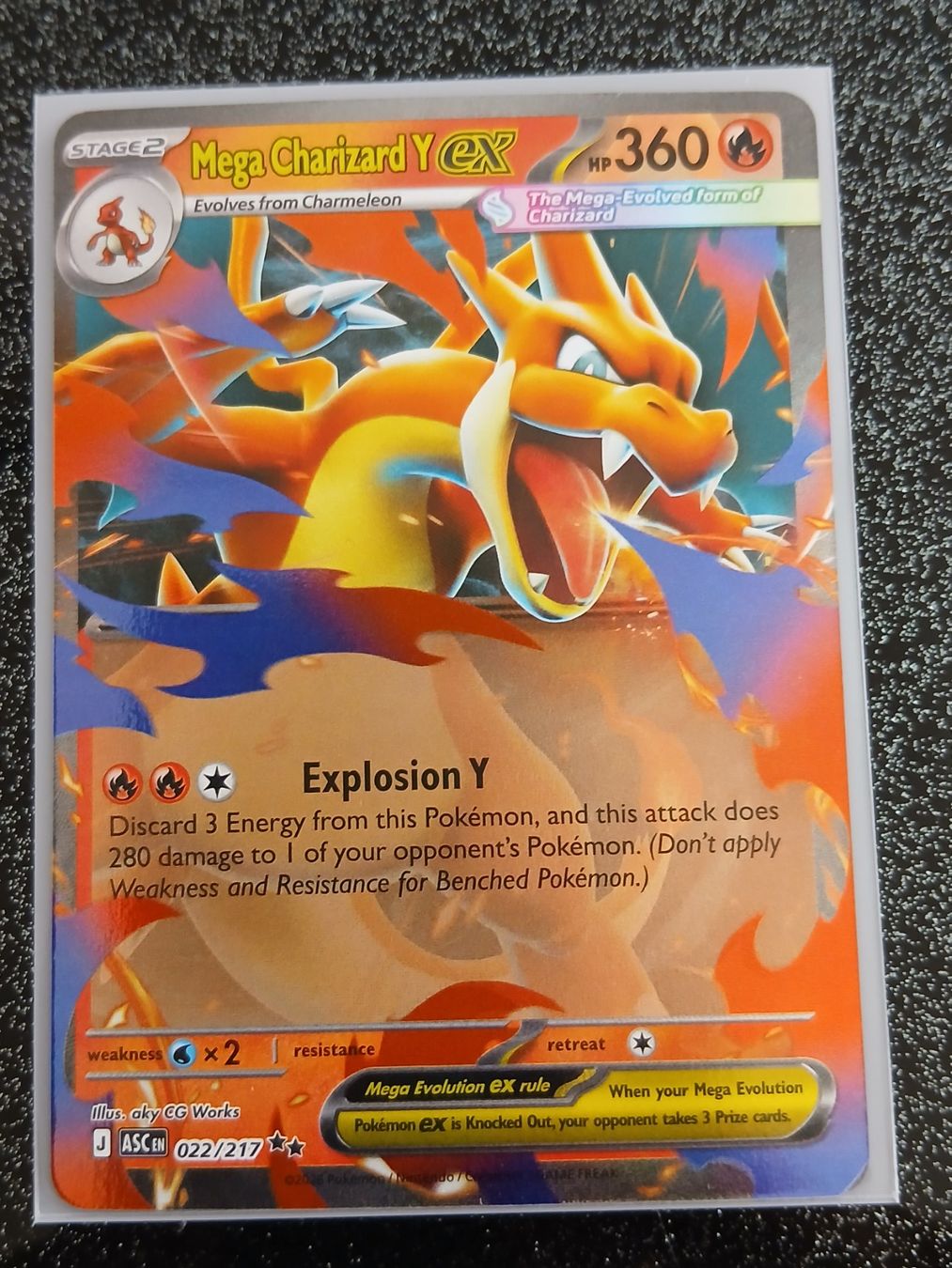 Pokémon Carte collezionabili: Erhabene Helden / Mega Charizard Y ex 022/217 EN – Nuovo (secondo la descrizione) da Zug venduto da Vorphalak