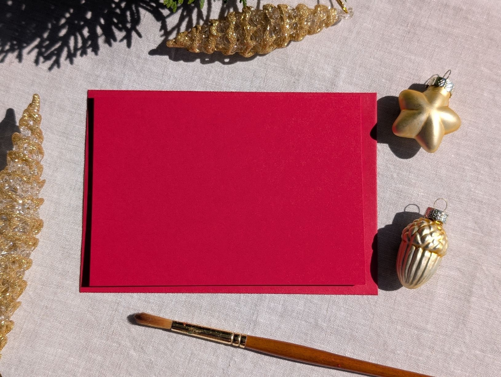 Cartes: 2er Set Handgemachte Weihnachtskarten Aquarell Kugeln – Neuf avec emballage d'origine à Winterthur par LaVieColor 6