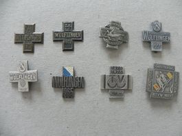 Medaille 8 Sport Abzeichen Brosche Wülflingen ZH 1920 - 77