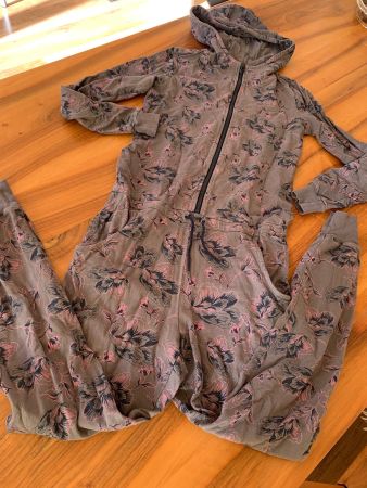 Schiesser Blumen Overal/Onesie Jumpsuit Gr. 176/XS