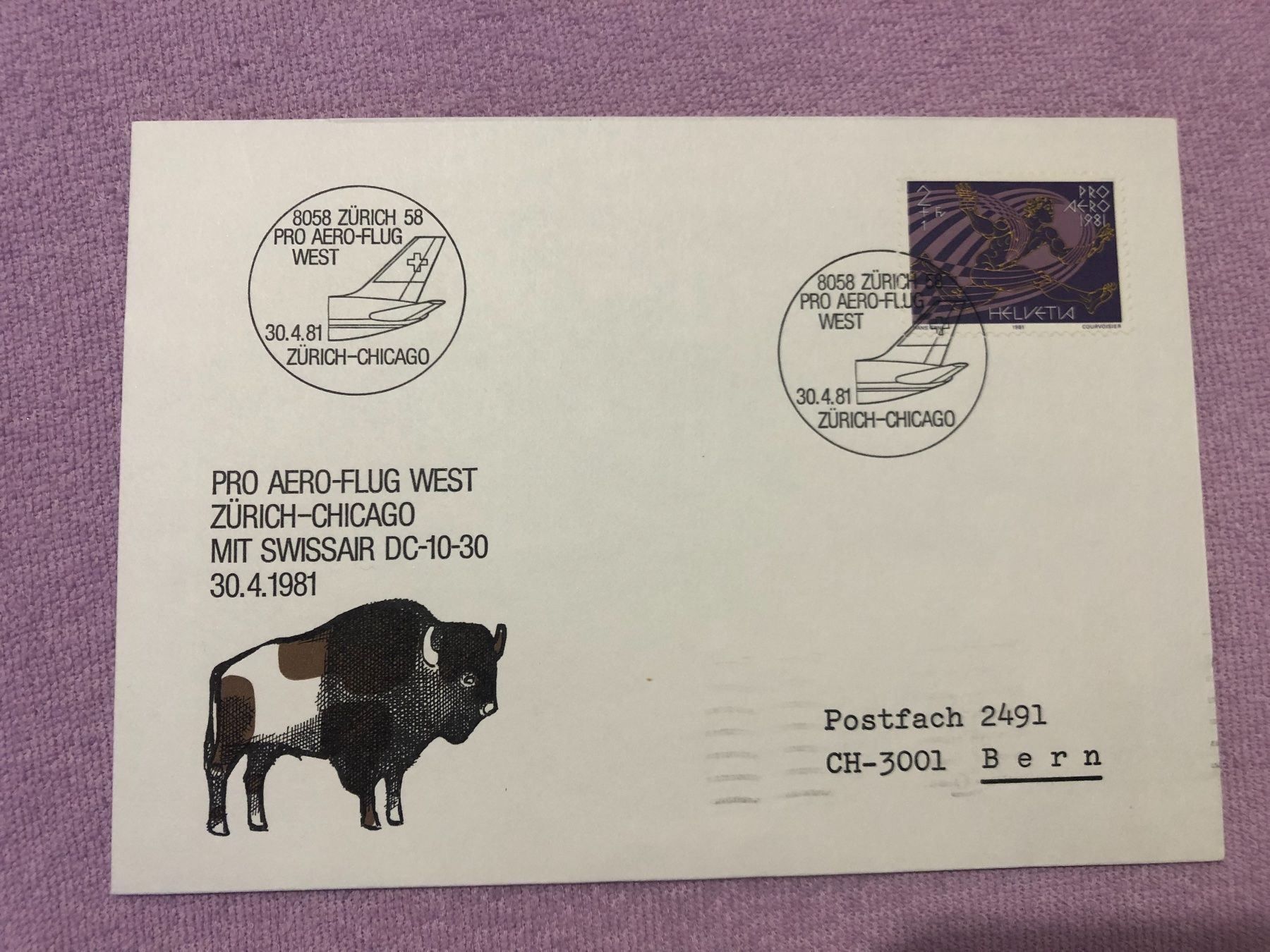 Alle Briefmarken: Zürich FDC 30.4.81 – Gebraucht aus Aarau von Billa007