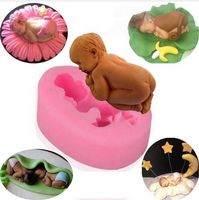 Silikonform Tortendeko Baby schlafend 5 cm