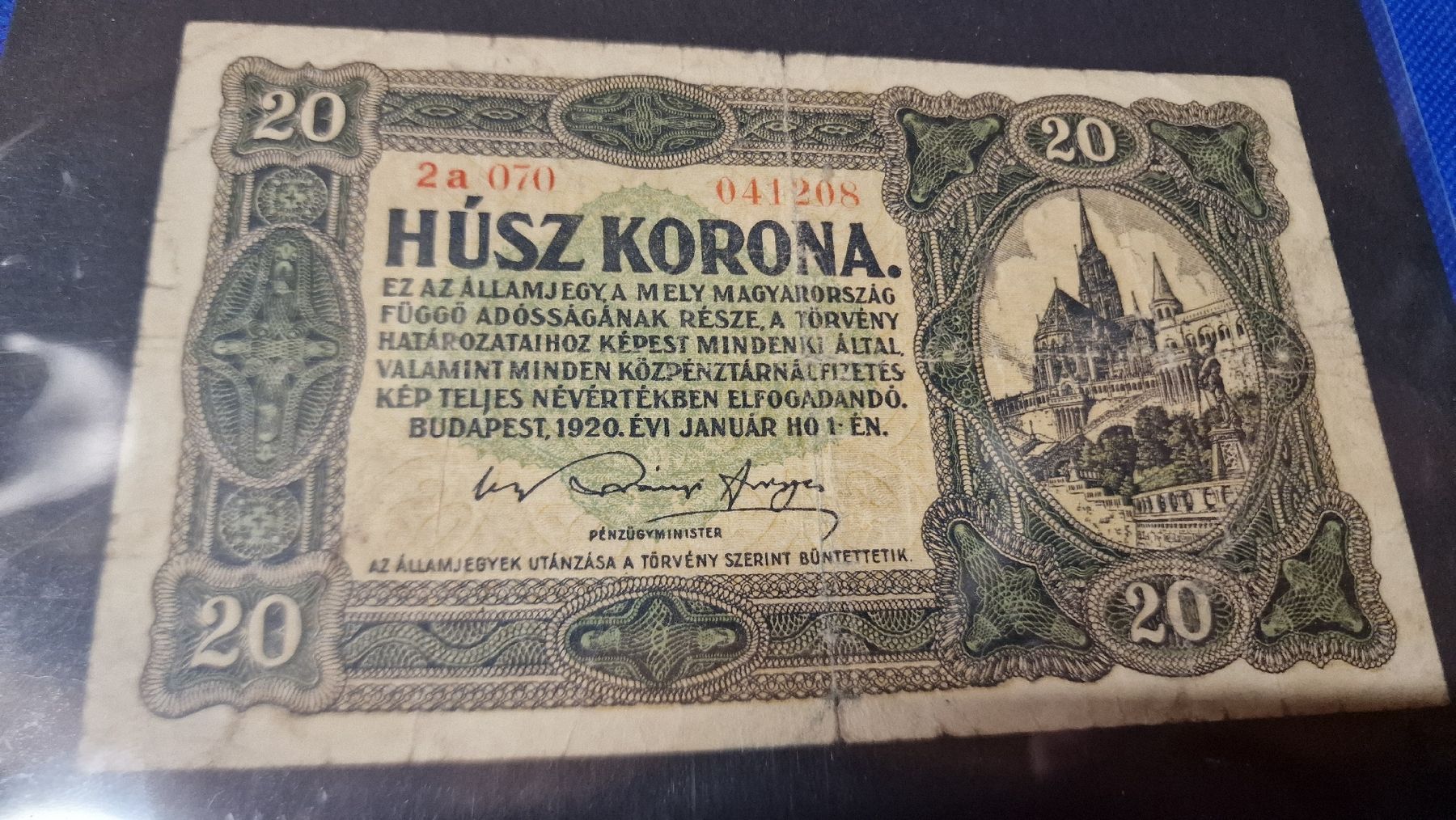 Banconote: Banknote Ungary 1920 – Usato da Herisau venduto da Antiques.AR