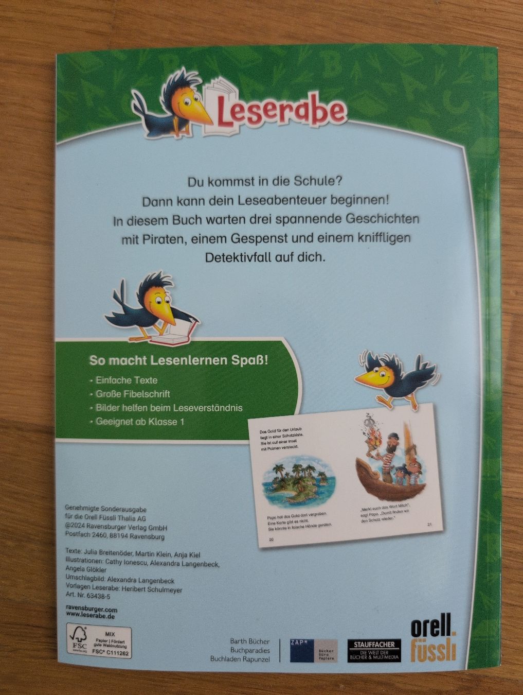 Libri: Leserabe: Meine ersten Leseabenteuer, Ravensburger. – Usato da Wädenswil venduto da HummerZH 1