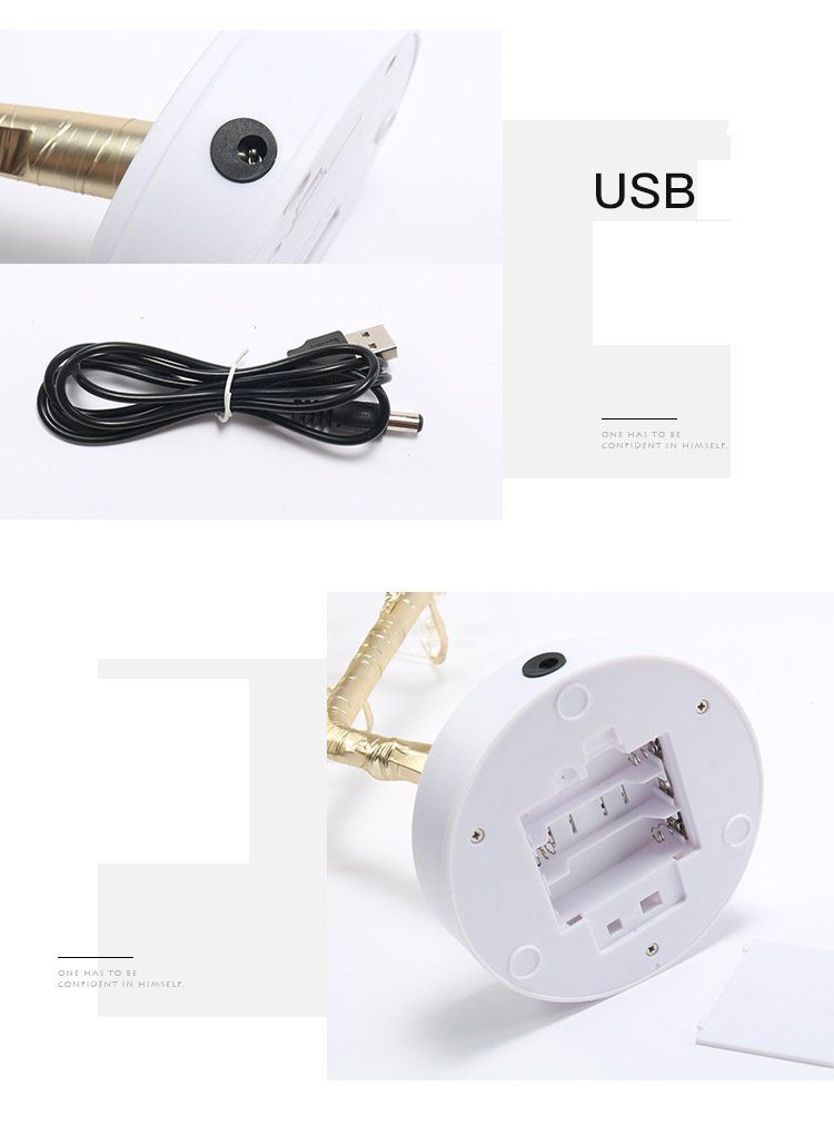 Lampen: Lampe de table LED Décoration de table LED 45-50cm hauteur – Neu und originalverpackt aus Morges von M-Store 4