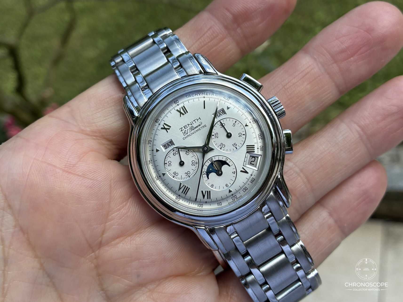 Zenith Orologi: Zenith Chronomaster Full Calendar Chronograph Cal. 410, Full – Usato da Luzern venduto da ChronoScope6004 7