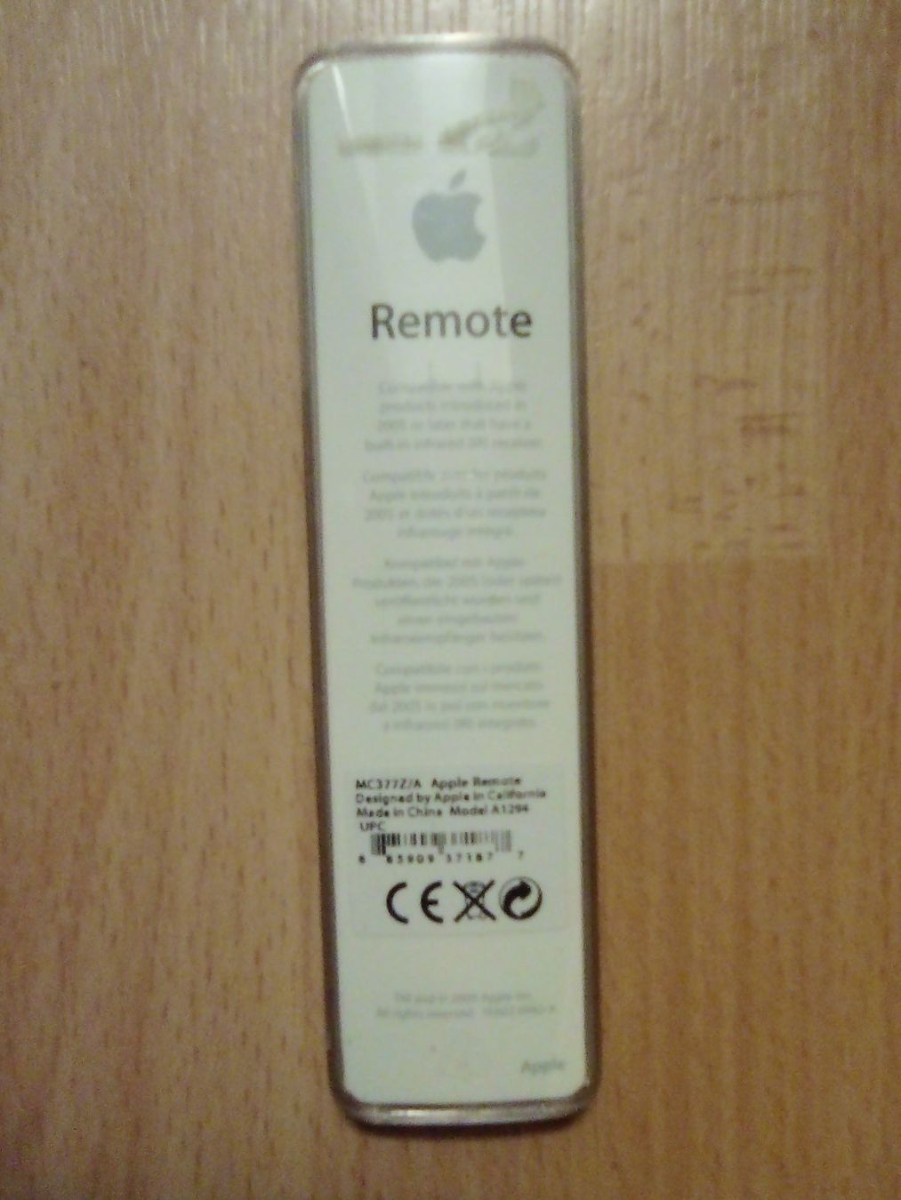 Apple Telecomandi: Apple Remote A1294 | MC377Z/A (NEU) – Nuovo e nell'imballaggio originale da Winterthur venduto da Colonica 2