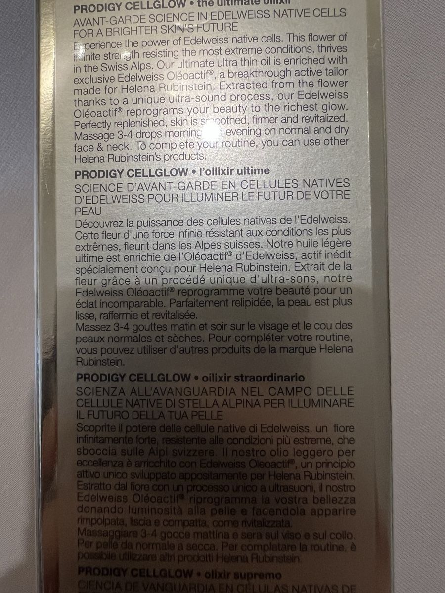 Helena Rubinstein Cura del viso: Helena Rubinstein Prodigy Cellglow, 30ml, Neuf, Emballé! – Nuovo e nell'imballaggio originale da Payerne venduto da Ventes.suisses_ 1