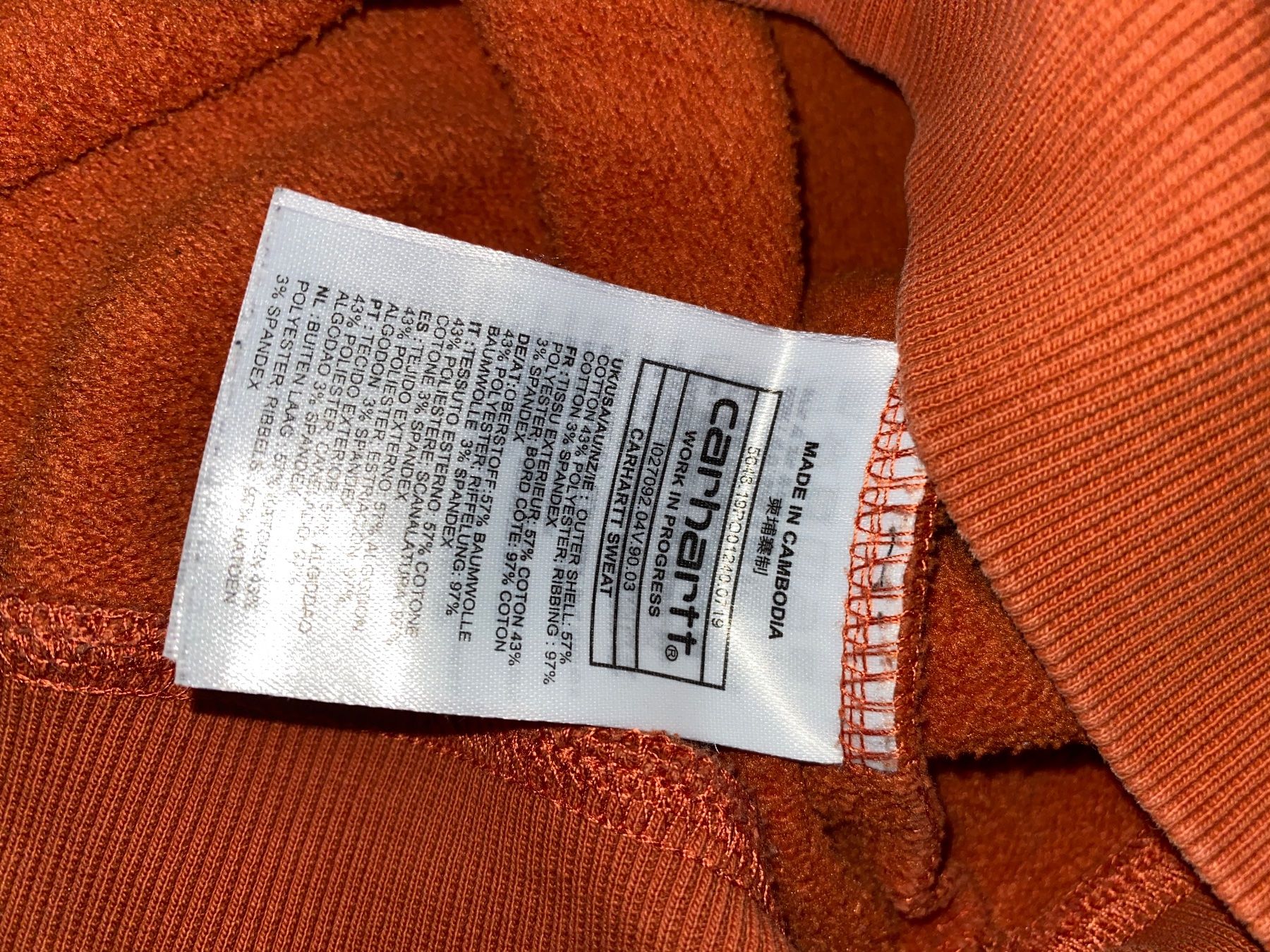 Carhartt Maglioni & Felpe: Carhartt WIP Sweatshirt Orange/Cinnamon – Usato da Mühlethal venduto da sam_rwg6 3