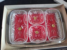 Schalen Set Cristal d'Arques Kristall gebraucht 5-tlg
