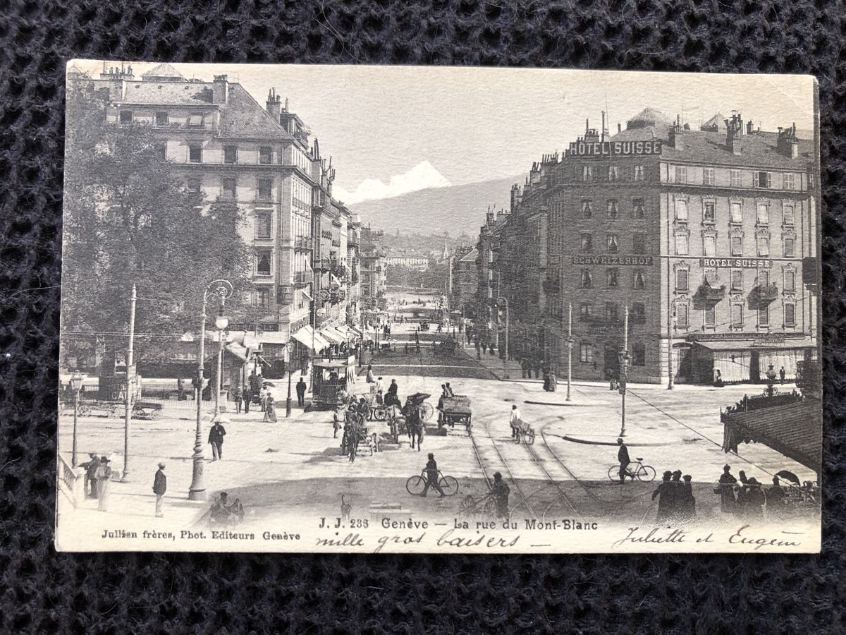 Cartoline postali: Ansichtskarte Genève – Usato da Näfels venduto da fritzjk