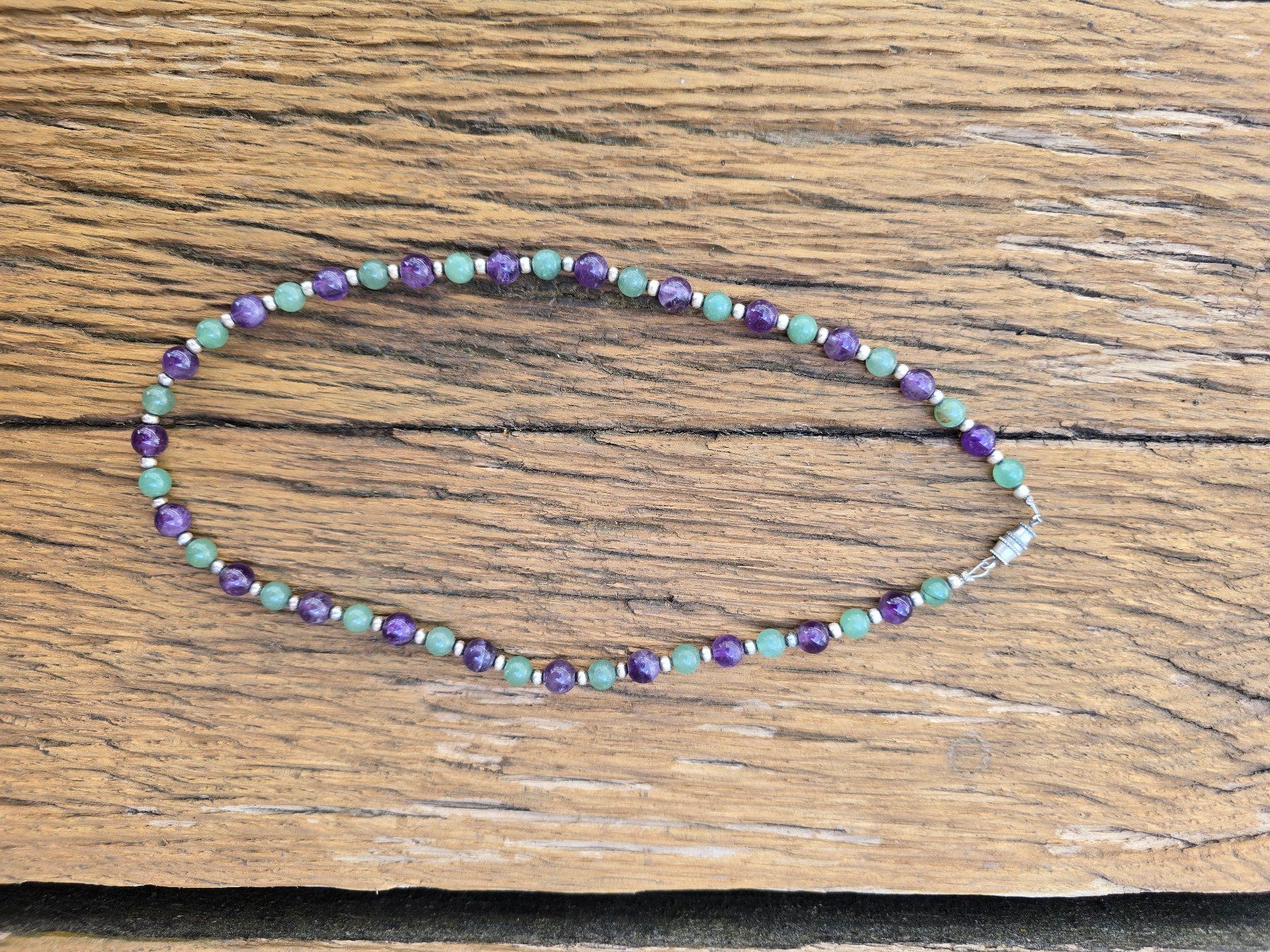 Colliers: Schmuck: Collier Steine/Silberperlen – D'occasion à Romanshorn par Rachacha