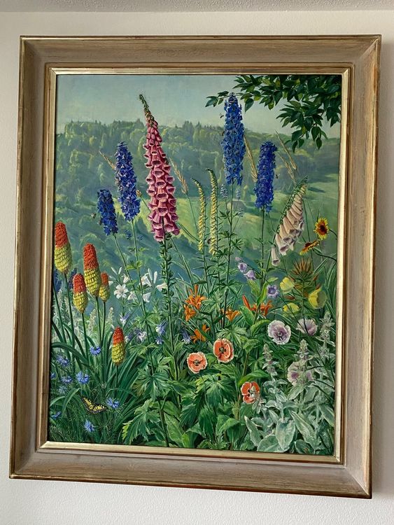 herrmann-werner-lgem-lde-blumen-wiese-kaufen-auf-ricardo