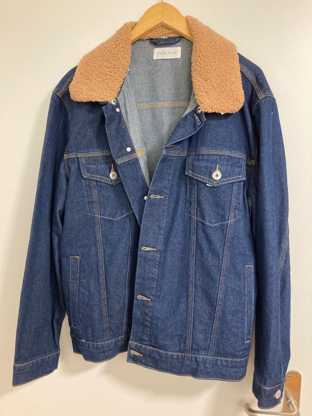 Giacche: Pier One BORG COLLAR - Jeansjacke - deep blue – Nuovo (secondo la descrizione) da Wängi venduto da Kaesli 3