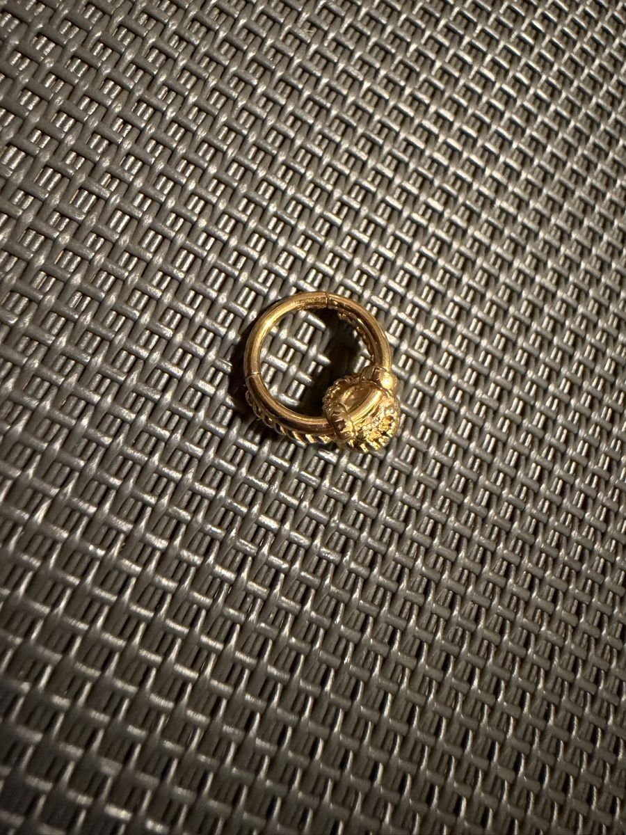 Piercingschmuck: Piercing Ring Septum mit Stein 8mm Durchmesser 1.2mm – Neu (gemäss Beschreibung) aus Schaan von Annatina24 1