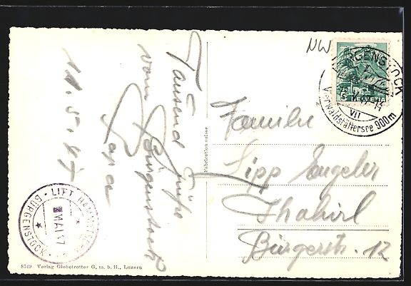 Cartoline postali: Bürgenstock-Hammetschwand, Cafe mit Bli – Usato da Berlin venduto da bartko-reher 1