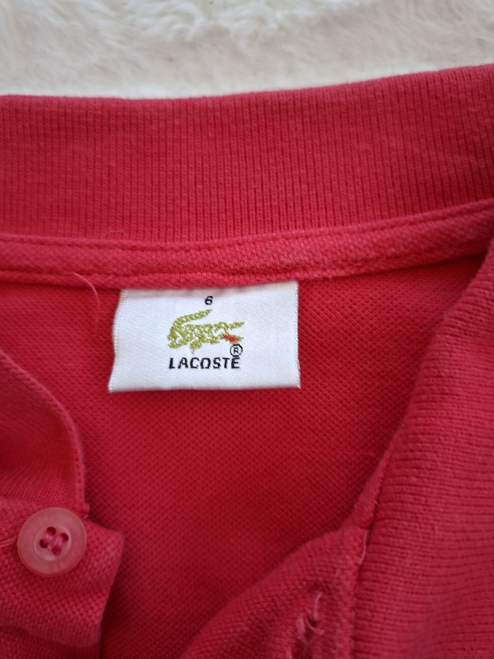 Lacoste Polo-Shirts: Polo Lacoste rouge, – Gebraucht aus Renens VD von ser_j2fn 1