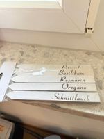 Neu Steckschild für Kräuter 10 Stück aus Holz