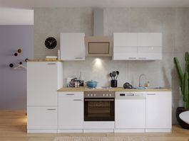 317 Küchenzeile Küchenblock 280cm weiss - Küche Einbauküche
