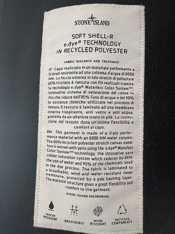 Stone Island Giacche: Stone Island Soft Shell R Black 3xl – Usato da Wettingen venduto da nik_22w8 4