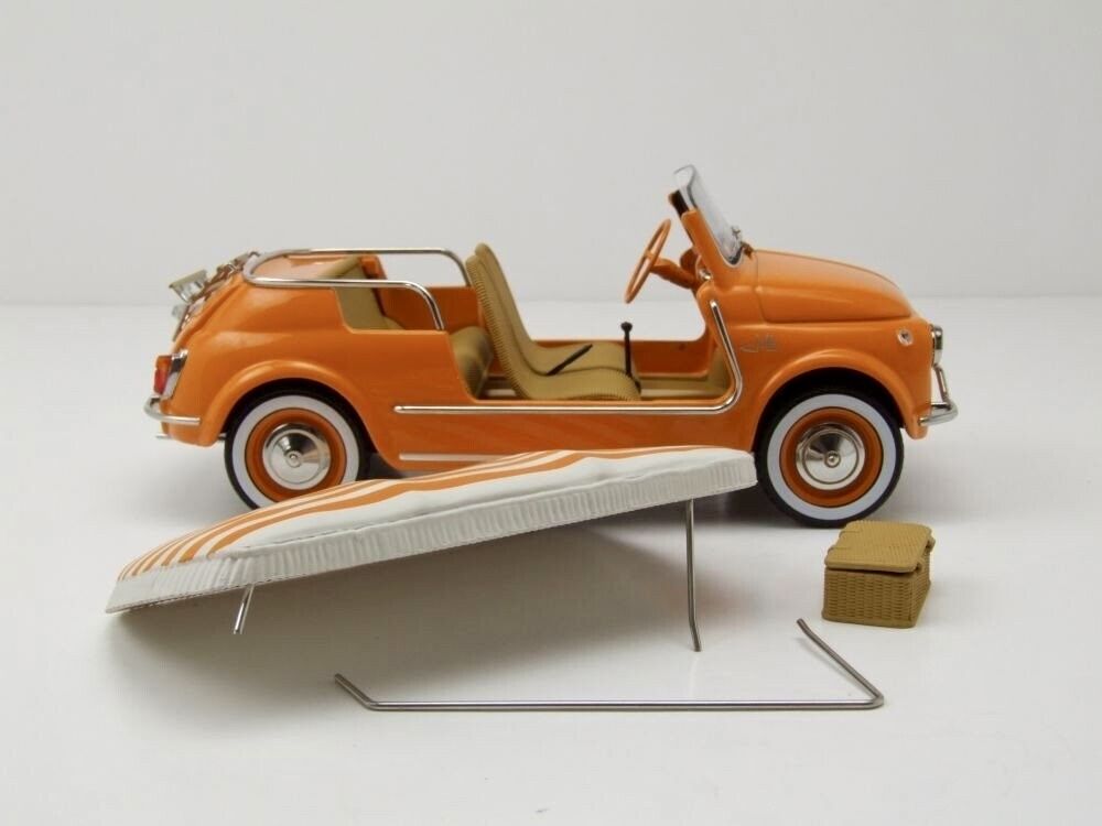 Fiat Modellini d'auto: FIAT 500 JOLLY 1965 MASSSTAB 1:18 – Nuovo e nell'imballaggio originale da Erlenbach im Simmental venduto da Model_box 4