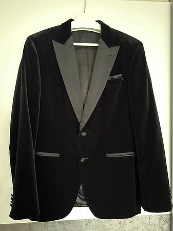 Sakko Boss Helward Samt Slim Fit Grösse 50