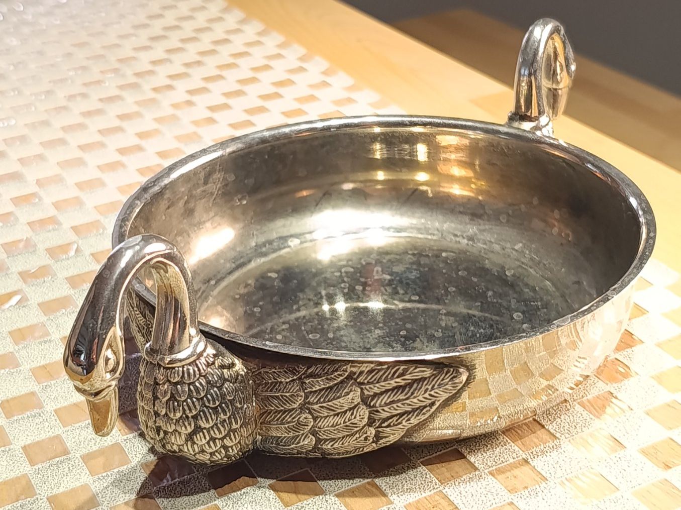 Schalen: Art Deko versilberte Schale um 1930j. Top – Gebraucht aus Steffisburg von 1.Schmuckschatulle