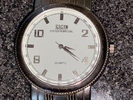Herrenarmband Uhr Quarz  Mat: Stainless Steel Läuft perfekt