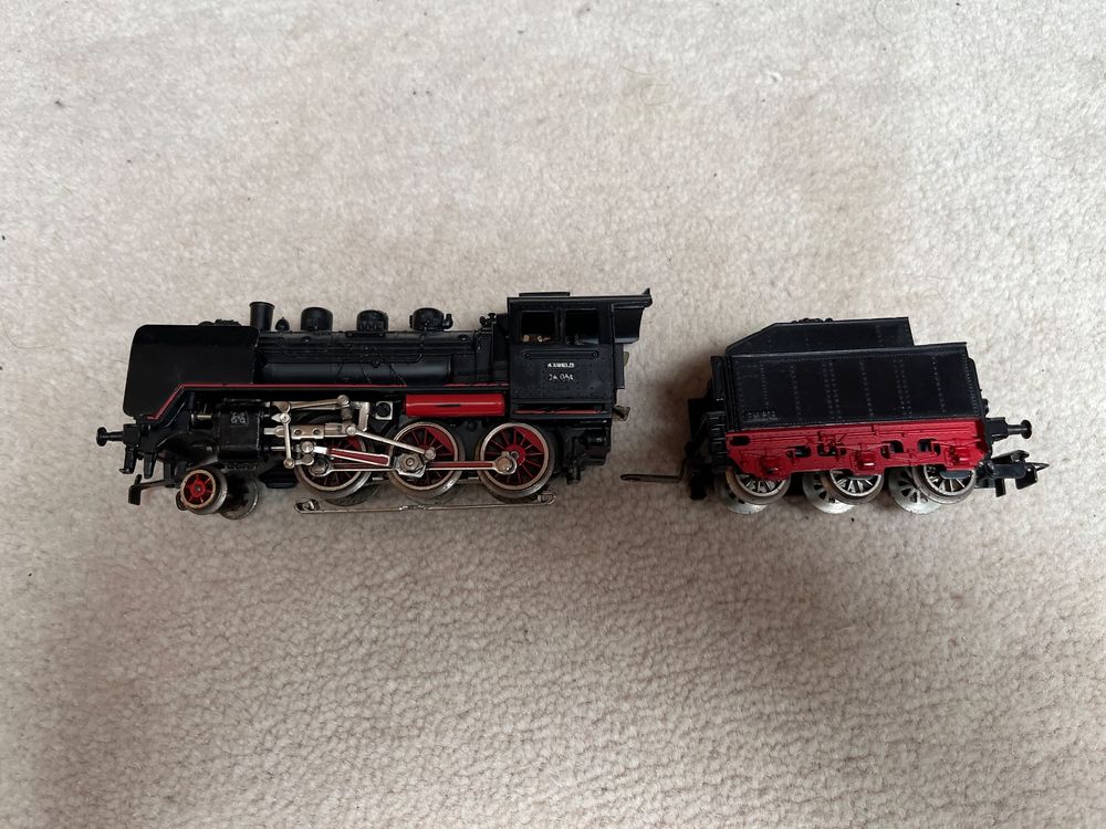 Locomotive Vapeur Märklin HO 3003 FM 800.1 – DB BR24 N°24058 – Époque 3 – Boîte D'origine